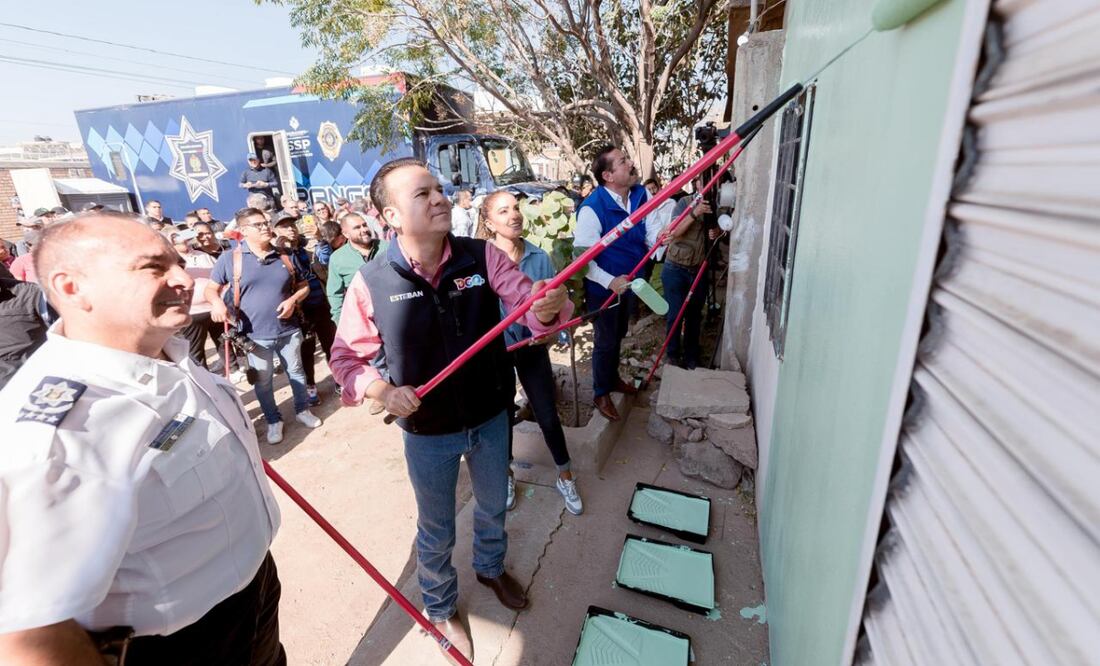 Esteban Villegas Villarreal anunció un plan de regularización de colonias y servicios urbanos (12/11/2024). Foto: Especial