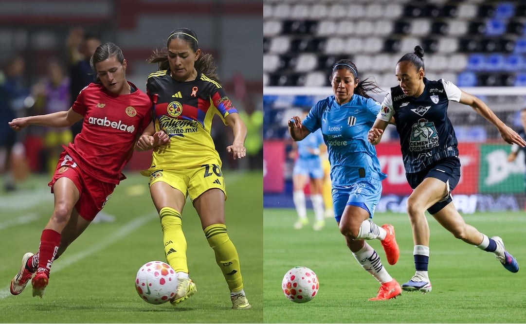 Toluca, América, Monterrey y Pachuca, durante las semifinales del torneo Clausura 2026 de la Liga MX Femenil - Fotos: Imago7