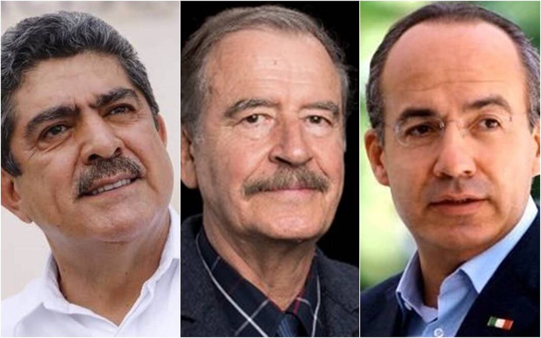 Manuel Espino, Vicente Fox y Felipe Calderón. Foto: Especial