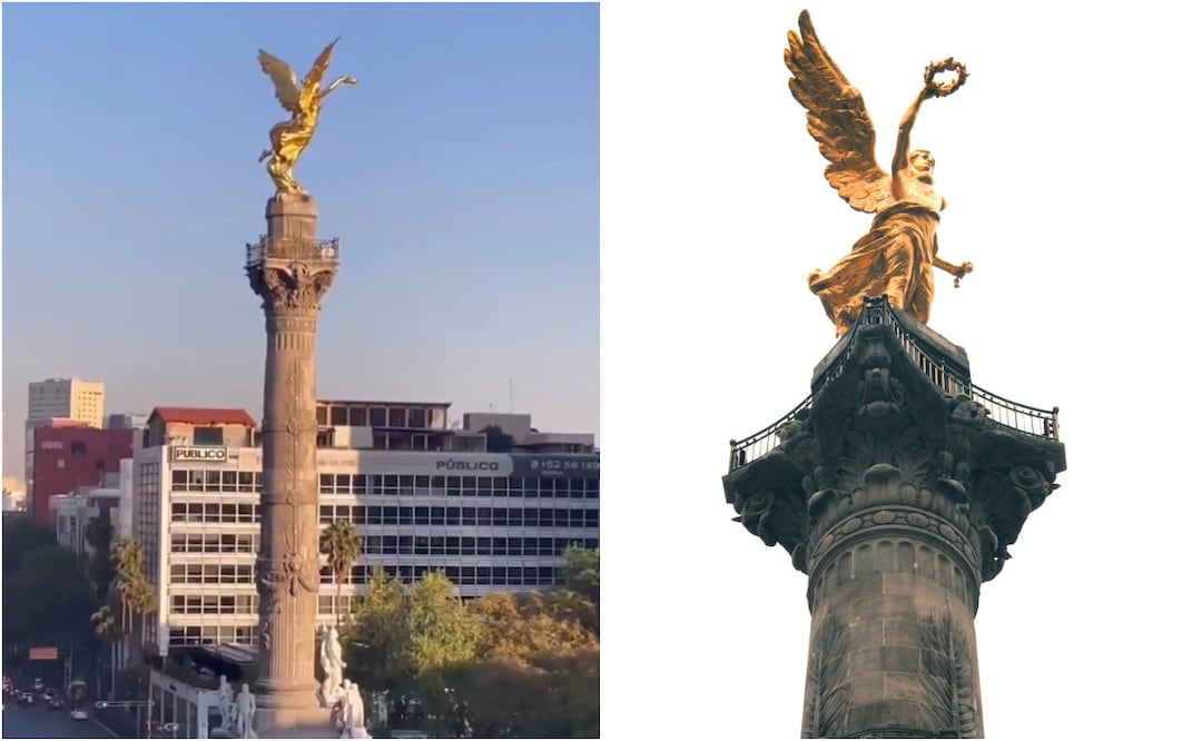 Imágenes del Ángel de la Independencia durante el sismo de este 2 de enero han impresionado en redes sociales. Foto: X / Fernando Andrade, Unsplash