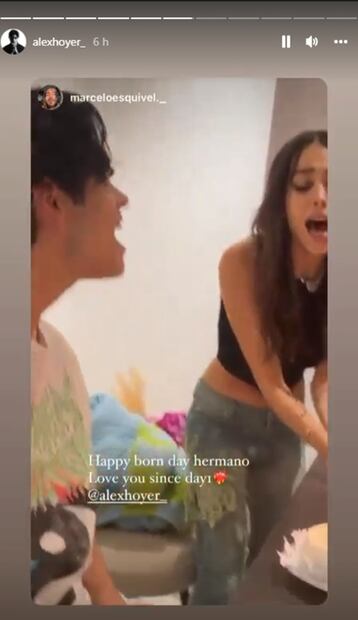 Danna Paola envió un emotivo mensaje a Alex Hoyer por su cumpleaños