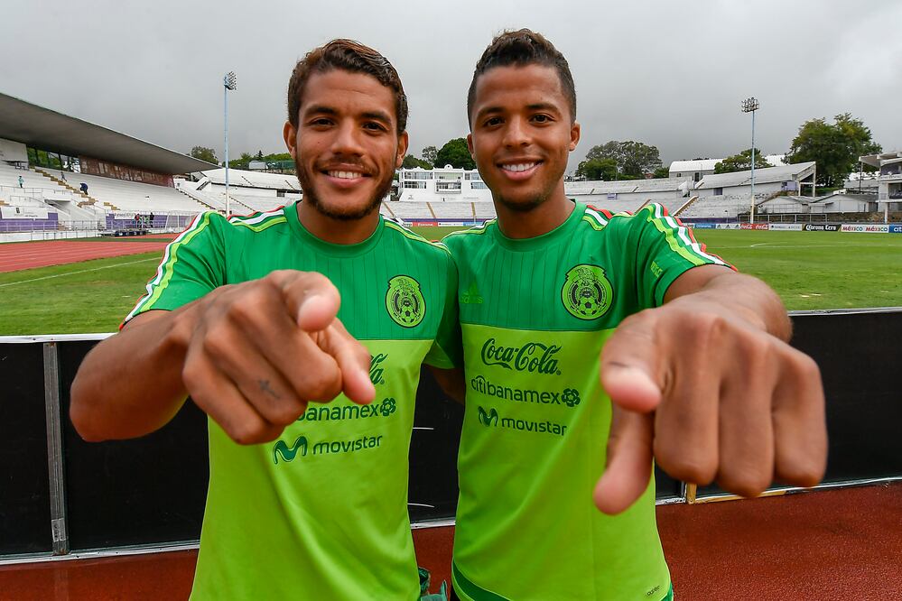 Imago7. Jonathan y Giovani dos Santos durante el entrenamiento del Tri