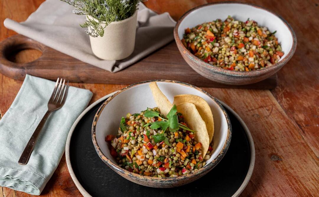 Ensalada de lentejas. Foto: Cortesía