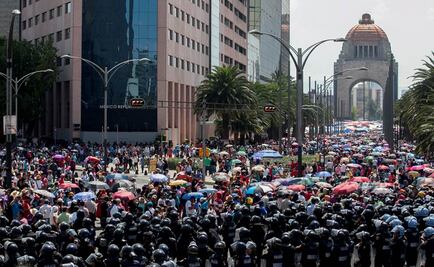 Reporta SSPDF saldo blanco tras marcha de CNTE