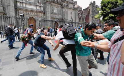 Se enfrentan jóvenes "nazis” contra “anarquistas” en marcha LGBTTTI