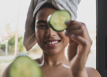 Mascarilla de pepino y aloe vera para combatir las arrugas