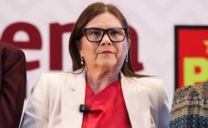 La coordinadora estatal en defensa de la transformación y la soberanía nacional en Sinaloa, Imelda Castro. Foto: Carlos Mejía / EL UNIVERSAL