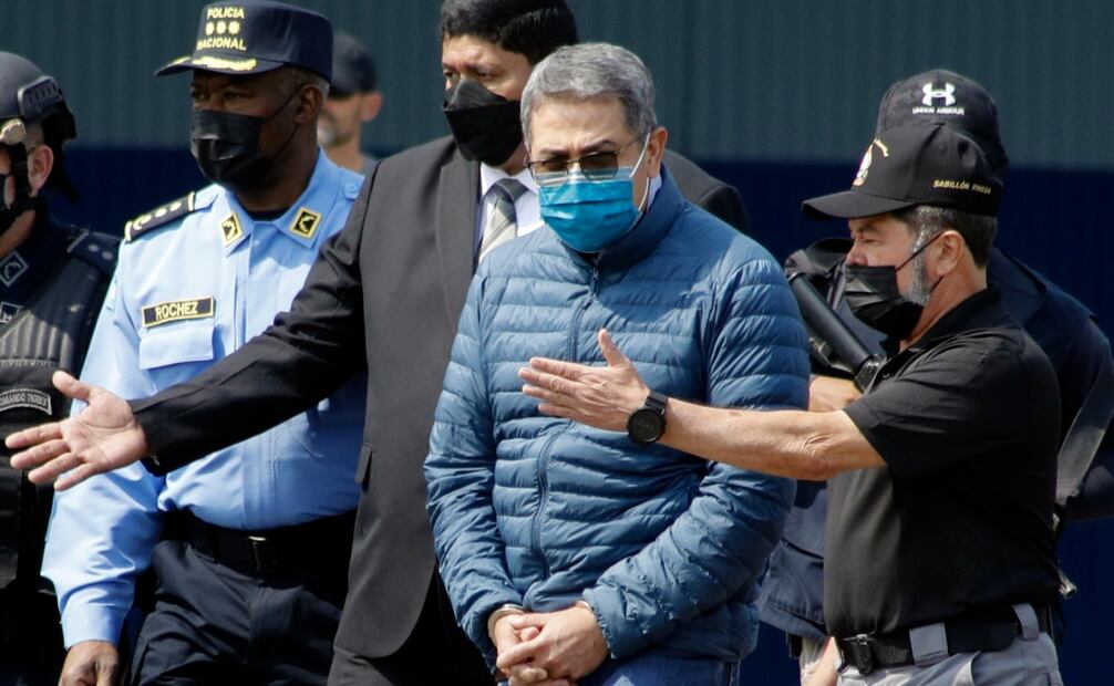 Juan Orlando Hernández, ex presidente hondureño acusado de narcotráfico y tráfico de armas. Foto: AP/Archivo