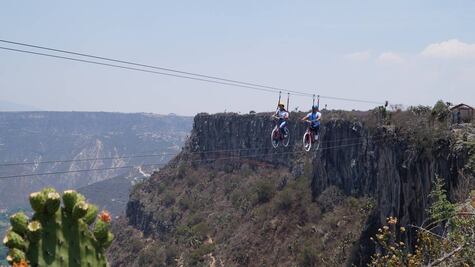 Hidalgo: 3 bicicletas aéreas con vistas impresionantes