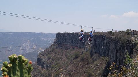 Hidalgo: 3 bicicletas aéreas con vistas impresionantes