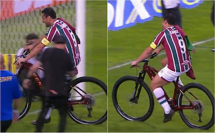 VIDEO: Leyenda del futbol brasileño se retira y da vuelta olímpica en bicicleta
