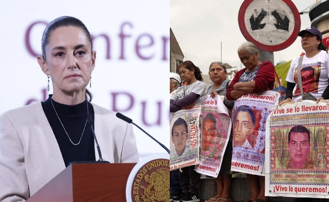 Sheinbaum mantendrá reunión con familiares de los 43 estudiantes de Ayotzinapa. Foto: Fernanda Rojas / Archivo