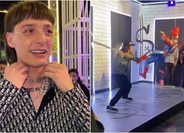 VIDEO: Desde piñata de Spider-Man hasta regalos de lujo, así fue la fiesta de Peso Pluma