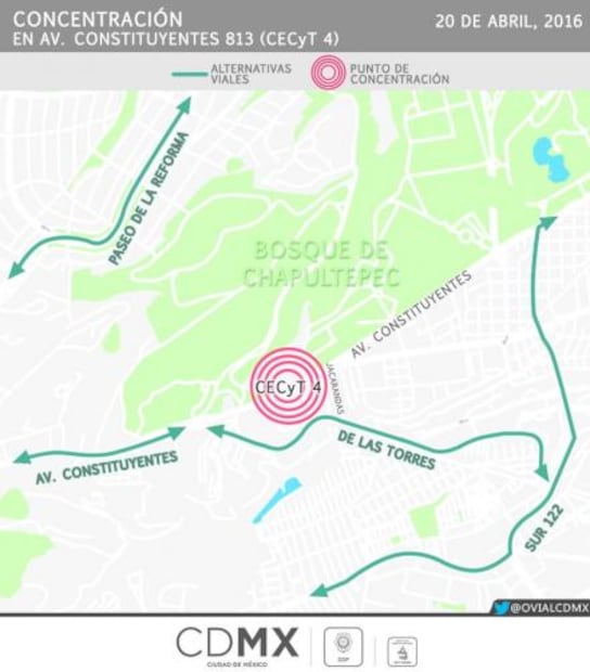 Suman cinco horas de cierre de un carril en Constituyentes