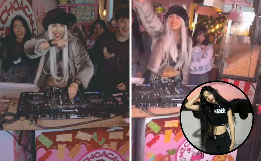 La dj Rayben realizó un "mini rave" en paletería La Michoacana. Foto: TikTok