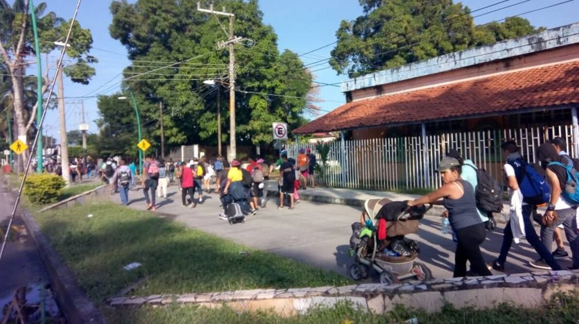 Caravana migrante. Foto: María de Jesús Peters
