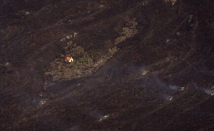 La "casa milagro" que sobrevivió a la lava del volcán Cumbre Vieja