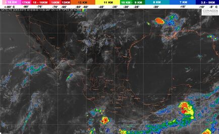 Granizo y lluvias en occidente centro y sur; continúan altas temperaturas