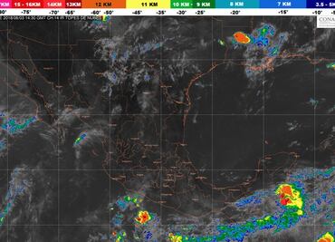 Granizo y lluvias en occidente centro y sur; continúan altas temperaturas