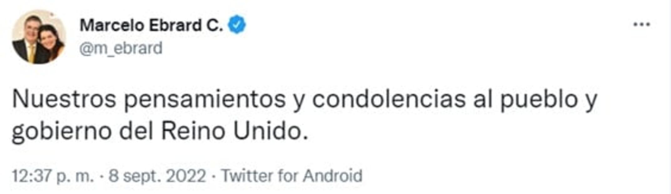 Políticos mexicanos envían sus condolencias por el fallecimiento de la Reina Isabel