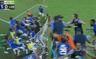 Video: Cruzeiro y Atlético Mineiro se enfrascan en pelea campal