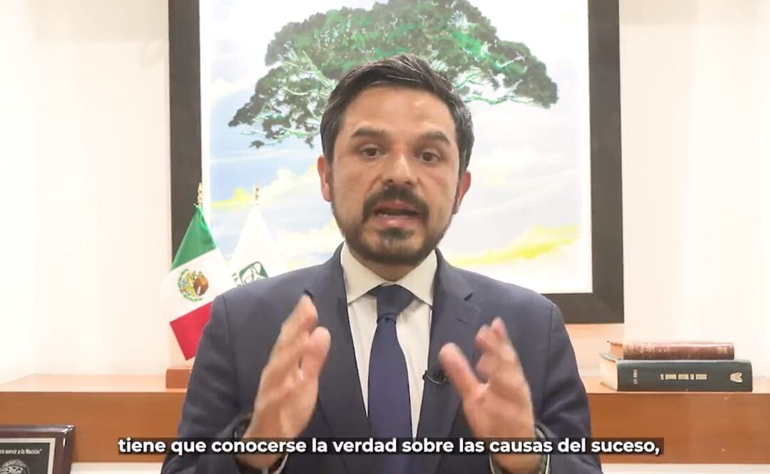 Titular del IMSS, Zoé Robledo, en el anuncio sobre la investigación del caso Ahitana. Foto: Twitter @zoerobledo