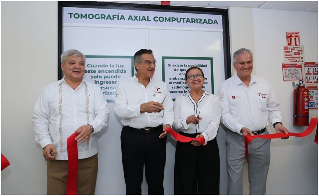 Este 16 de octubre, el gobernador de Tamaulipas, Américo Villarreal, entrega nuevo equipo a Hospital Infantil del estado (16/10/2024). Foto: Especial