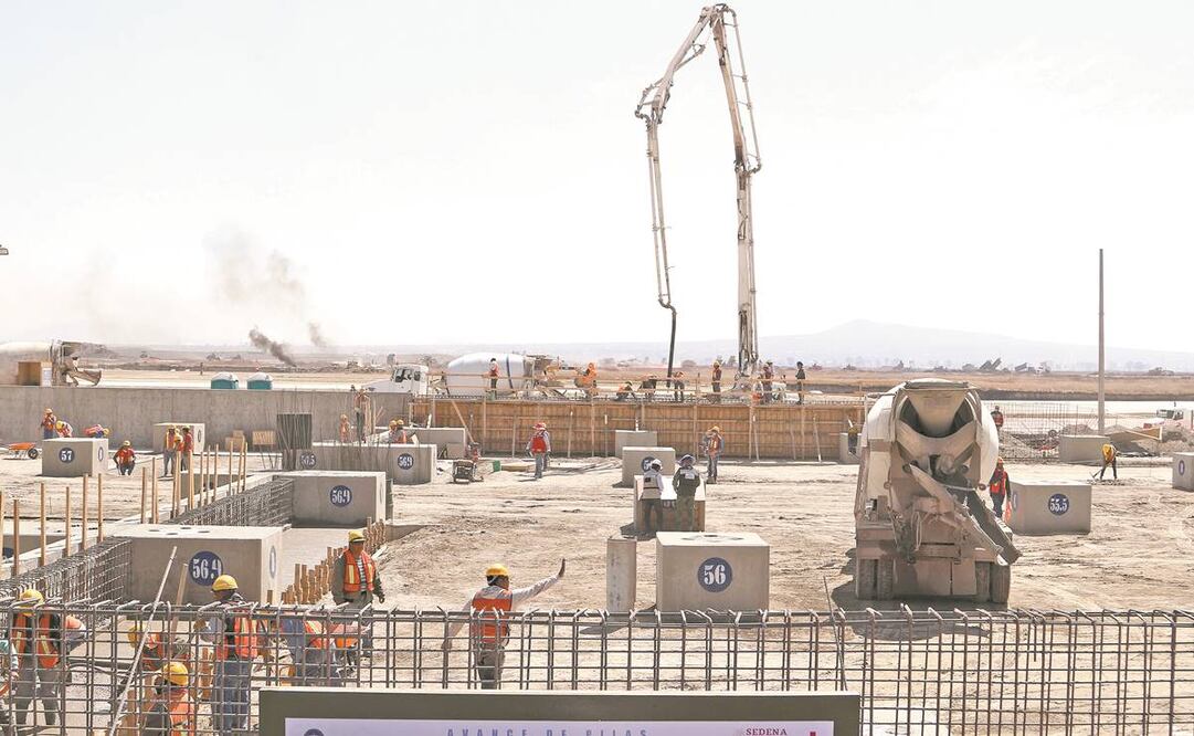 Avances de lo que será el nuevo Aeropuerto Internacional Felipe Ángeles. Foto: Archivo/ El Universal.