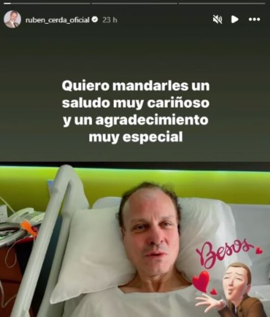 Rubén Cerda aparece en redes sociales.