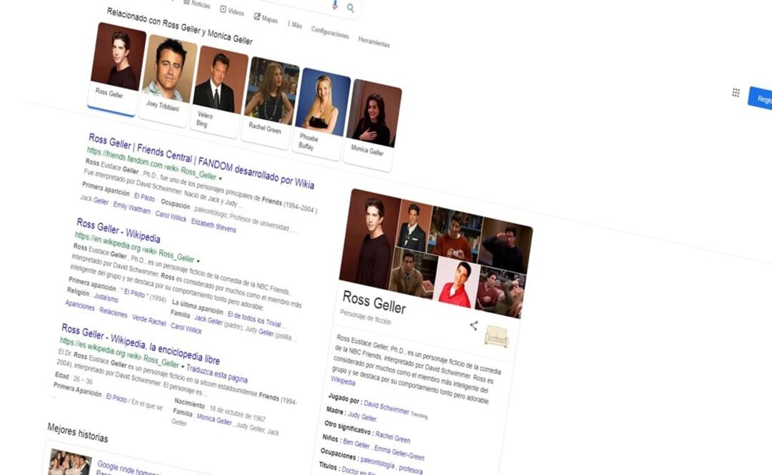 Sorpréndete con lo que pasa con tu pantalla cuando buscas a Ross Geller  / Foto: Google
