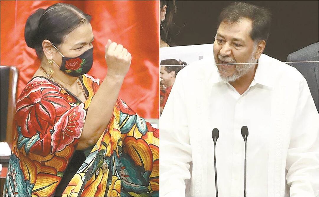 Tras días de confrontación, al final la priista Dulce María Sauri Riancho se quedó como presidenta de la Mesa Directiva de la Cámara de Diputados, dejando en el camino a su opositor del PT, Gerardo Fernández Noroña. Fotos: DIEGO SIMÓN SÁNCHEZ