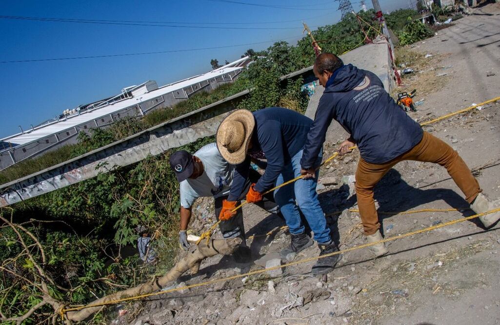 En la jornada de limpieza participaron cerca de un centenar de servidores públicos . FOTO: Especial/ EL UNIVERSAL/