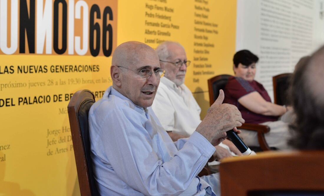 El maestro Arnaldo Coen, Integrante del movimiento artístico "Generación de la ruptura", habló de algunas experiencias vividas y estará presente en la inauguración de la exposición "Confrontación 66". Foto: Cuahtémoc Moreno Cabrera