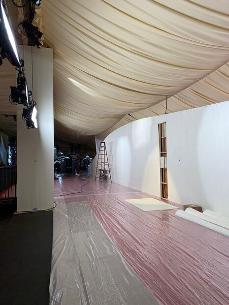 Los pasillos dentro del teatro. Foto: Mario P. Székely.