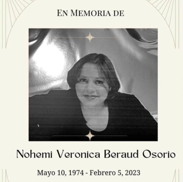 Muere Nohemí Beraud, directora de Información y Logística de Medios de Presidencia