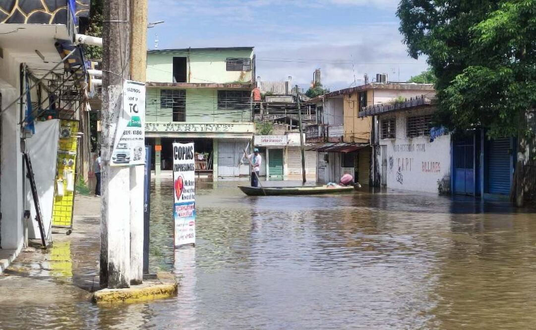 Inundaciones crecen en Veracruz (26/10/2024). Foto: Especial