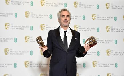 Gael García y Loret de Mola celebran triunfo de "Roma" en los Bafta
