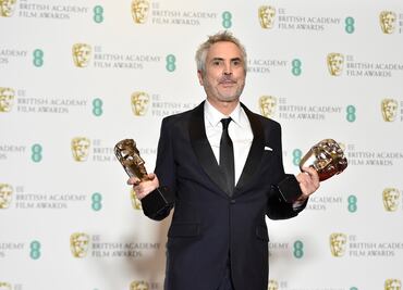 Gael García y Loret de Mola celebran triunfo de "Roma" en los Bafta