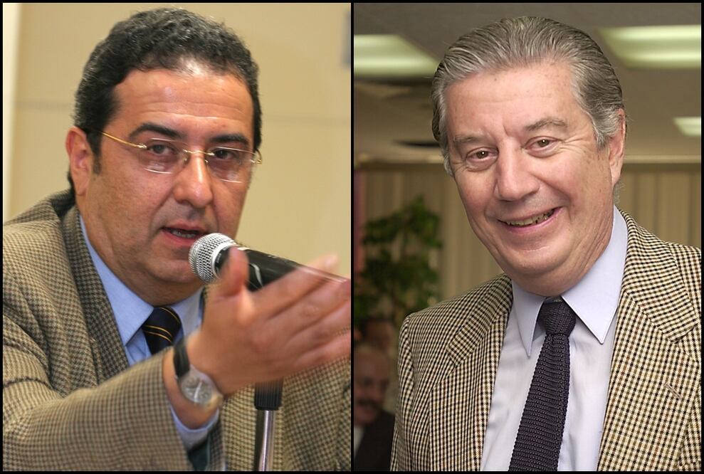 Ernesto Velázquez (izq) ocupará la dirección de Canal 22, dejada por Raúl Cremoux (der). FOTO: Archivo