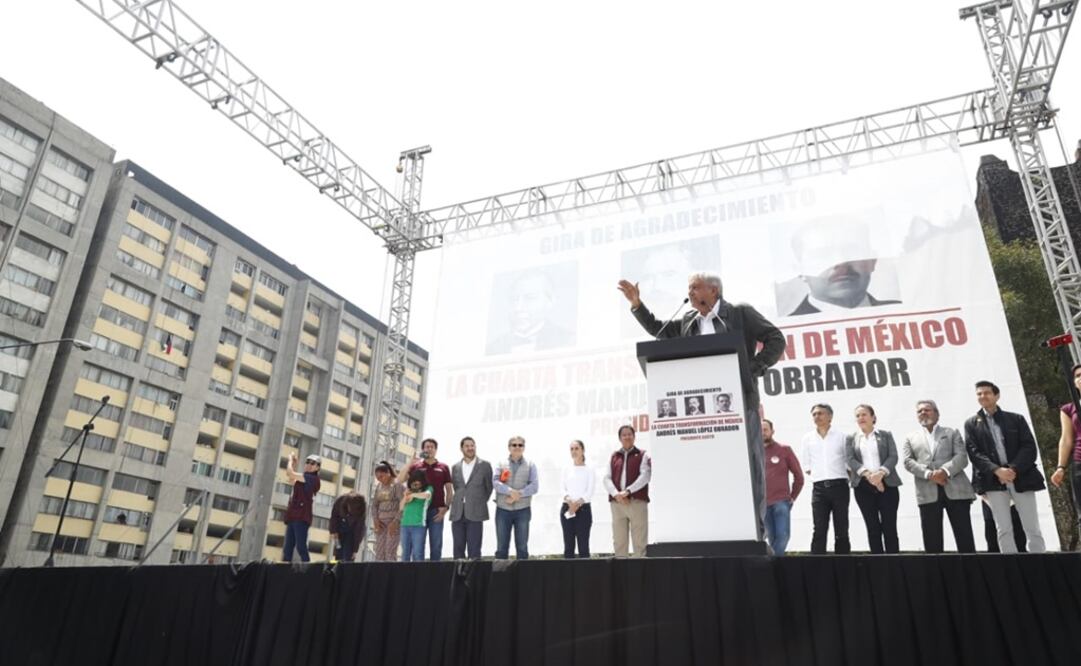 El presidente electo, Andrés Manuel López Obrador estuvo en Tlatelolco. Foto: Yadin Xolalpa/EL UNIVERSAL