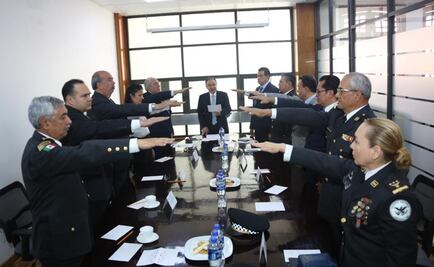 Durazo toma protesta a mando de Guardia Nacional y funcionarios de seguridad