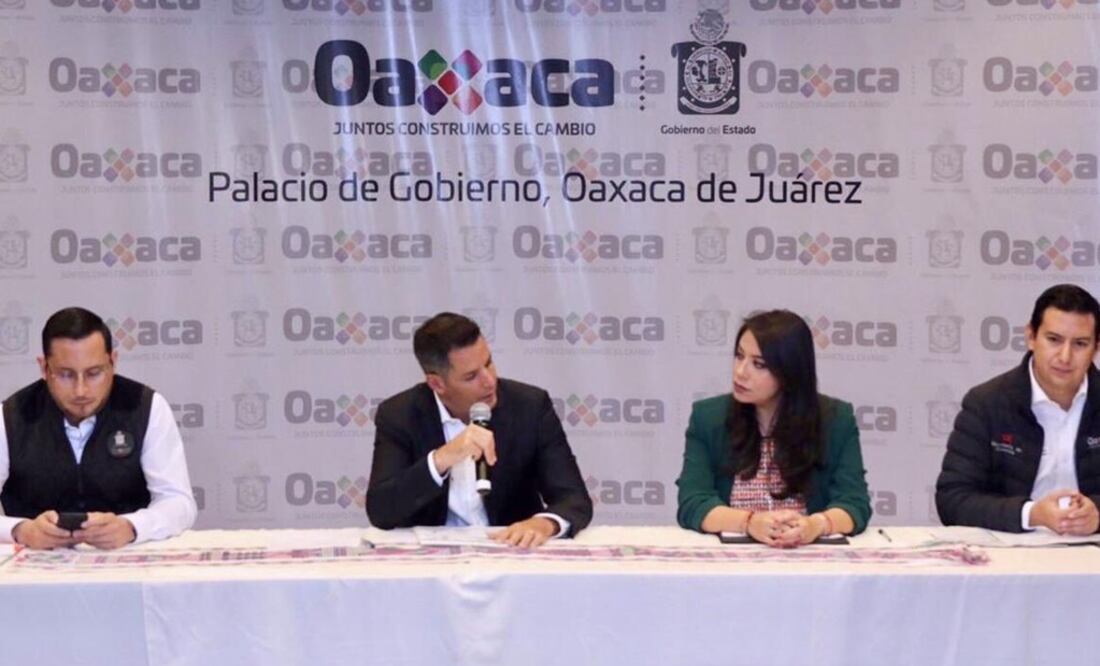Conferencia de prensa del gobernador de Oaxaca, Alejandro Murat / Tomada de Twitter @alejandromurat
