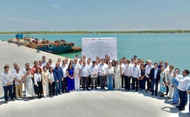 Gobierno de Tamaulipas presenta avances de Puerto del Norte a empresarios; busca atraer inversión