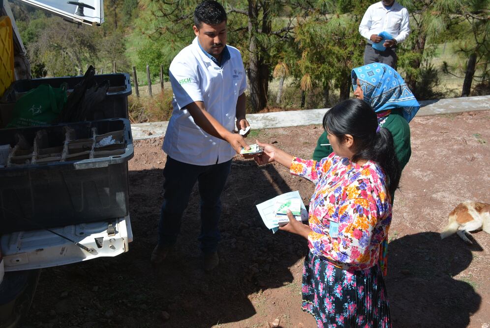 Aspecto de atención médica en la sierra. Foto: cortesía Secretaría de Salud