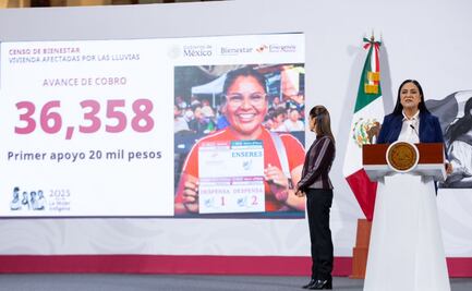 Ariadna Montiel reporta más de 92 mil viviendas censadas tras lluvias; destaca primer apoyo de 20 mil pesos