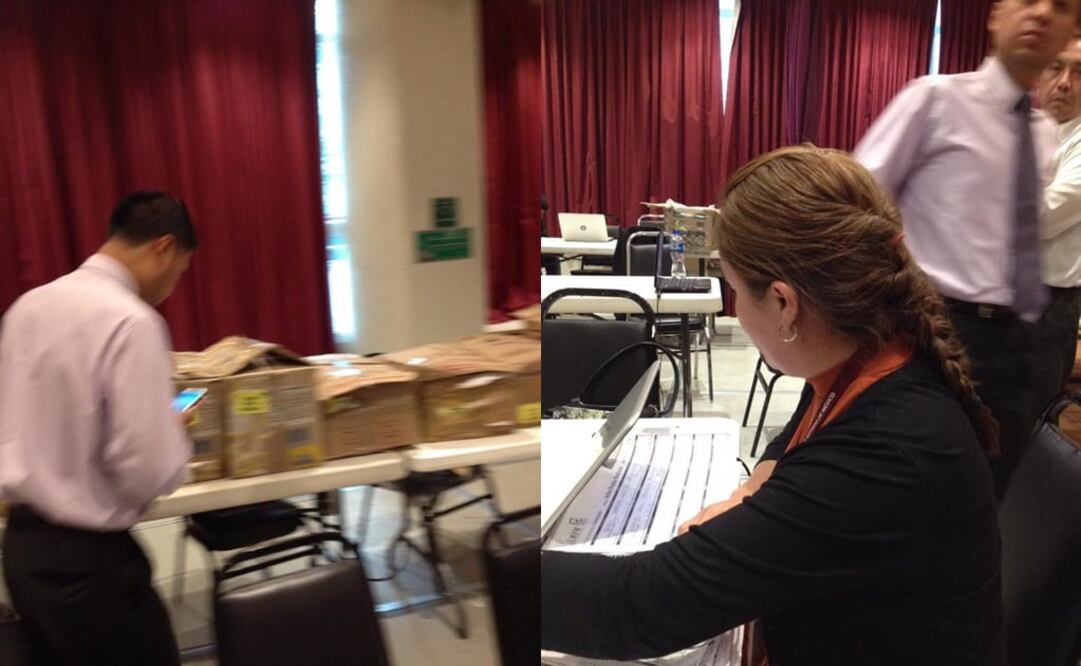 El aspirante subió fotografías del presunto hecho. /Tomadas de Facebook