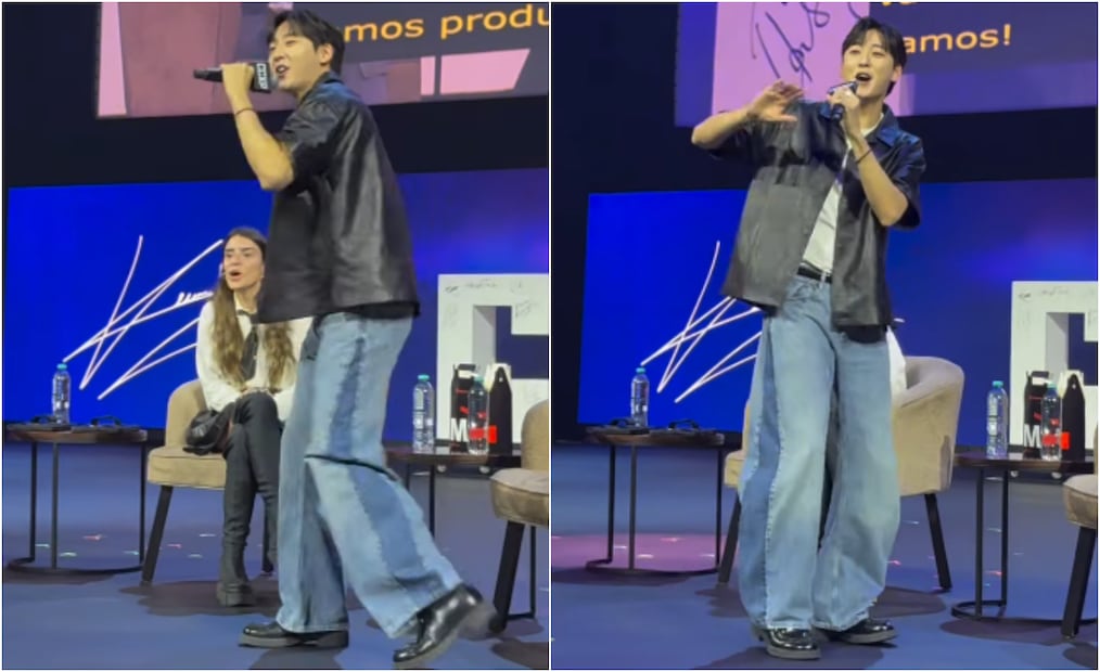 Kevin Woo, la voz de Mystery Saja de "K-Pop Demon Hunters" en la CCXP 2'26.
Fotos: Instagram, vía @ccxp_mx