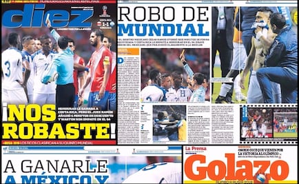 Prensa hondureña explica su sentir tras pésimo arbitraje mexicano