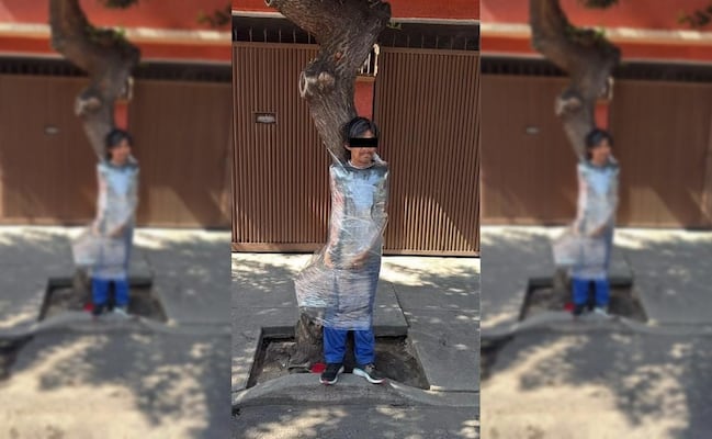 Presunto ladrón fue emplayado a un árbol por vecinos de alcaldía Benito Juárez; habría intentado robar una bicicleta