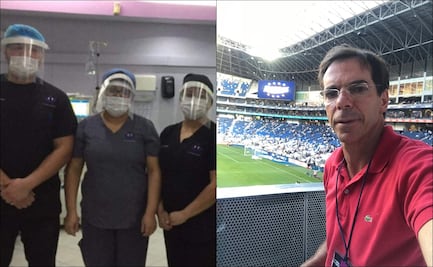 Exfutbolista de Monterrey fabrica caretas contra coronavirus